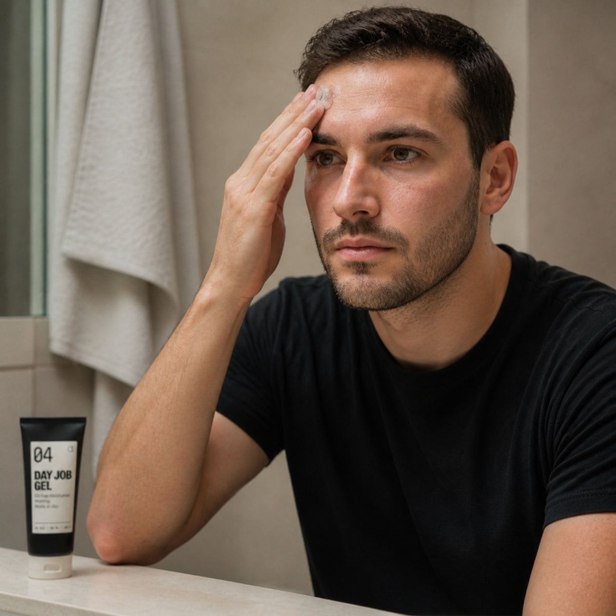 Day Job Gel in use, morning