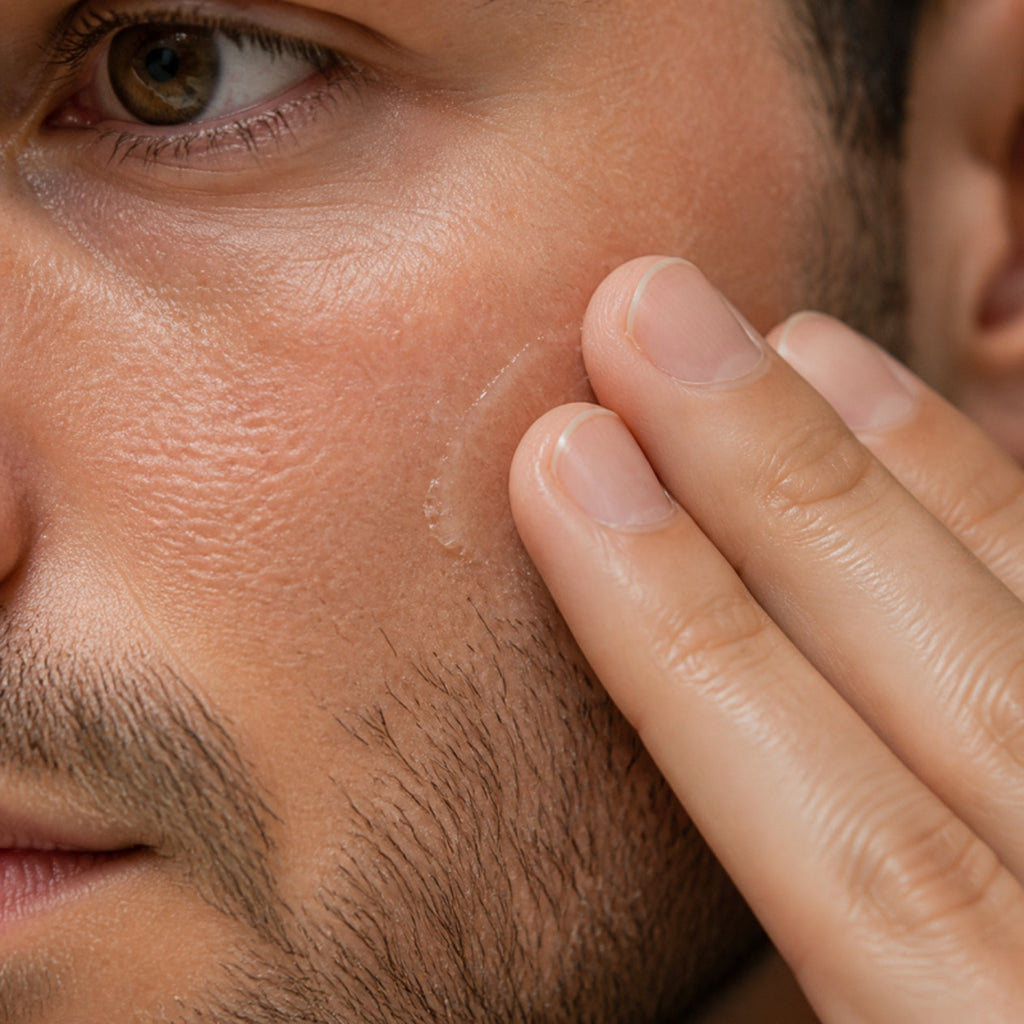Close-up: gel spread into a matte finish