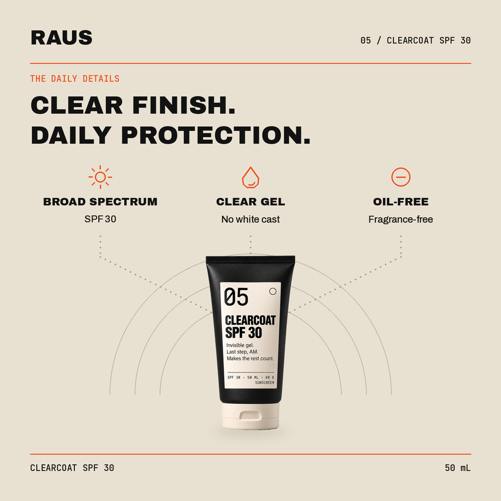 Clearcoat SPF 30 — key benefits