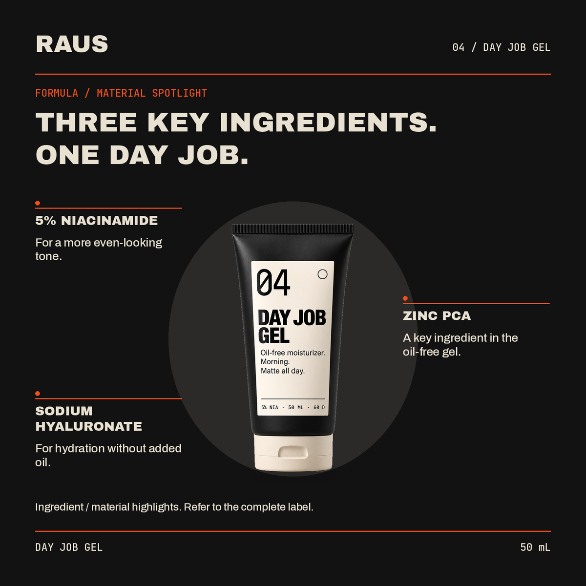 Day Job Gel — formula highlights