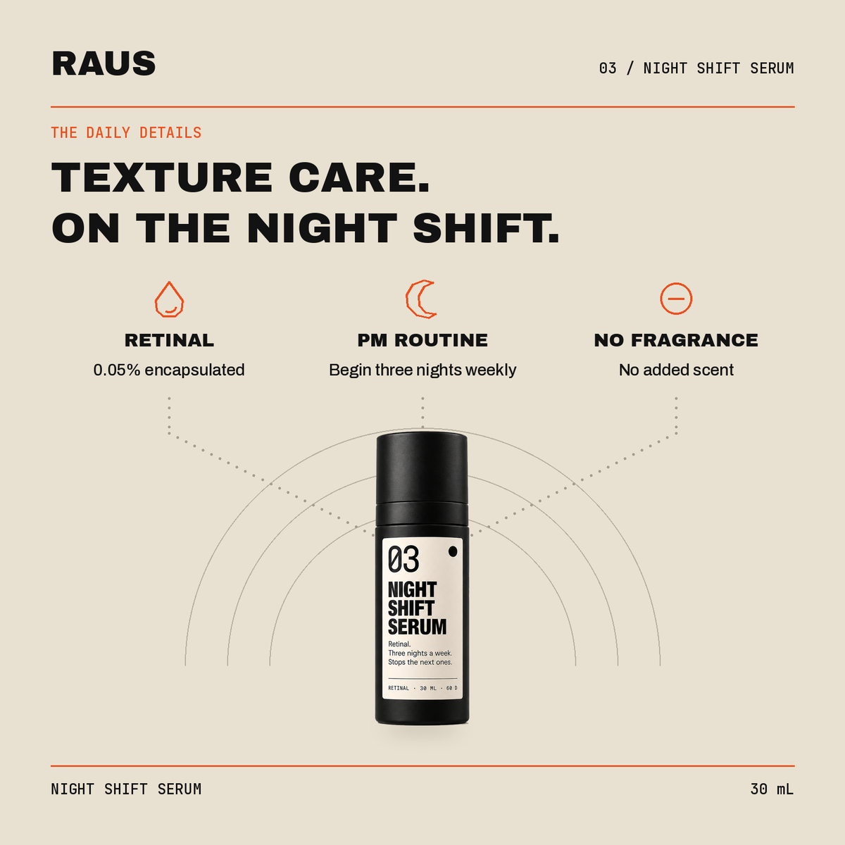Night Shift Serum — key benefits